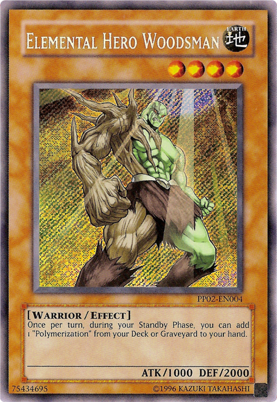 Elemental Hero Woodsman [PP02-EN004] Secret Rare | L.A. Mood Comics and Games