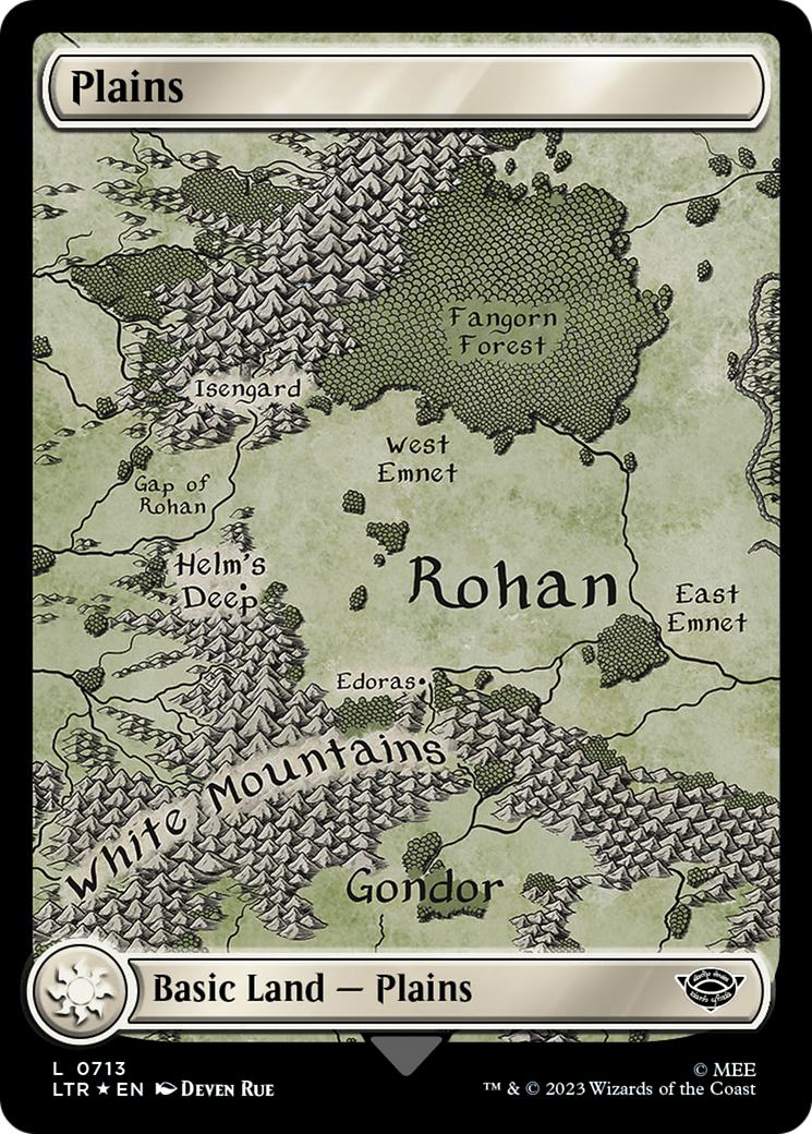 Plains (0713) (Surge Foil) [The Lord of the Rings: Tales of Middle-Earth] | L.A. Mood Comics and Games