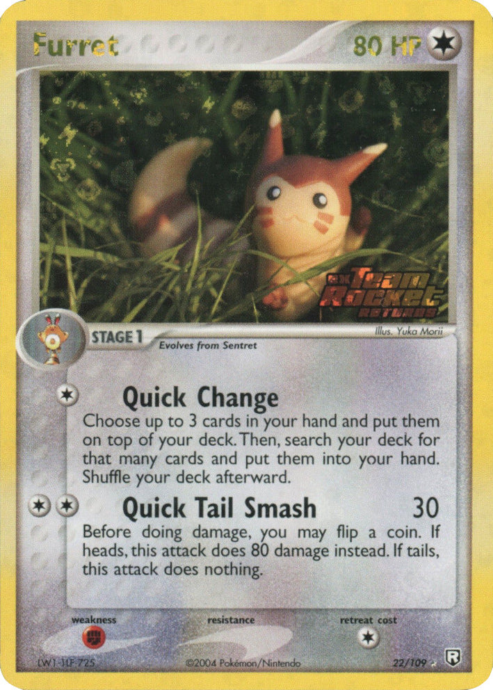 Furret (22/109) (Stamped) [EX: Team Rocket Returns] | L.A. Mood Comics and Games
