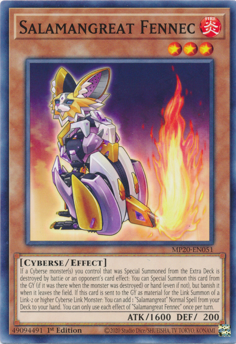 Salamangreat Fennec [MP20-EN051] Common | L.A. Mood Comics and Games