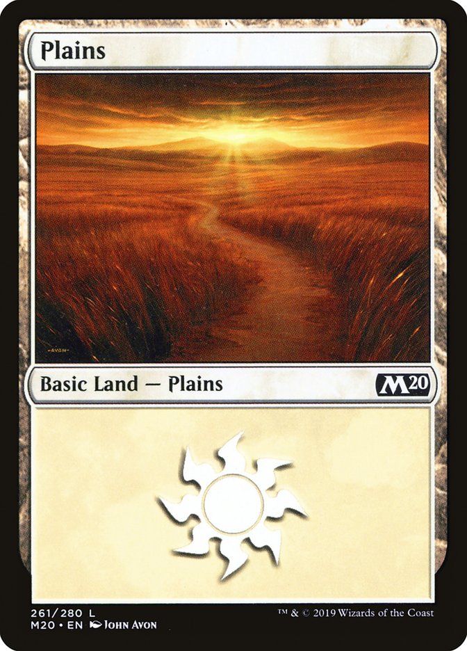 Plains (261) [Core Set 2020] | L.A. Mood Comics and Games