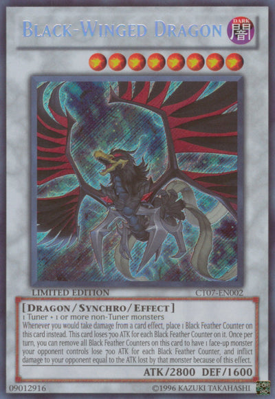 Black-Winged Dragon [CT07-EN002] Secret Rare | L.A. Mood Comics and Games