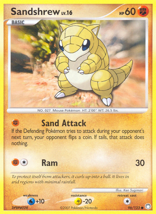 Sandshrew (96/123) [Diamond & Pearl: Mysterious Treasures] | L.A. Mood Comics and Games