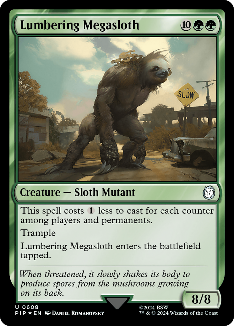 Lumbering Megasloth (Surge Foil) [Fallout] | L.A. Mood Comics and Games