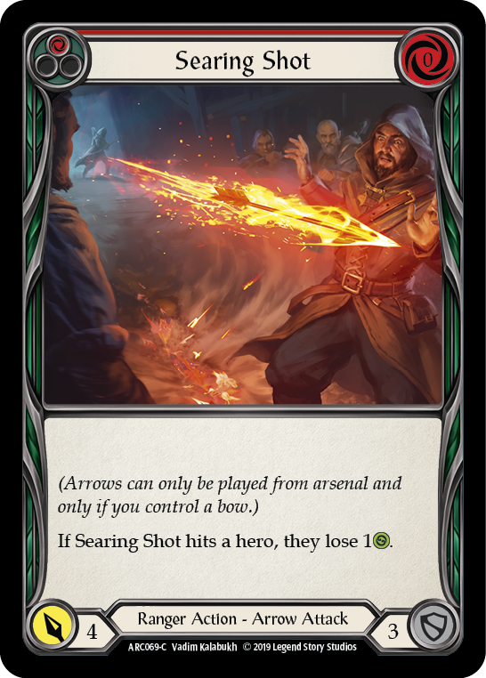 Searing Shot (Red) [ARC069-C] (Arcane Rising)  1st Edition Rainbow Foil | L.A. Mood Comics and Games