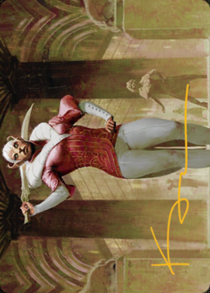 Mage's Attendant Art Card (Gold-Stamped Signature) [Streets of New Capenna Art Series] | L.A. Mood Comics and Games