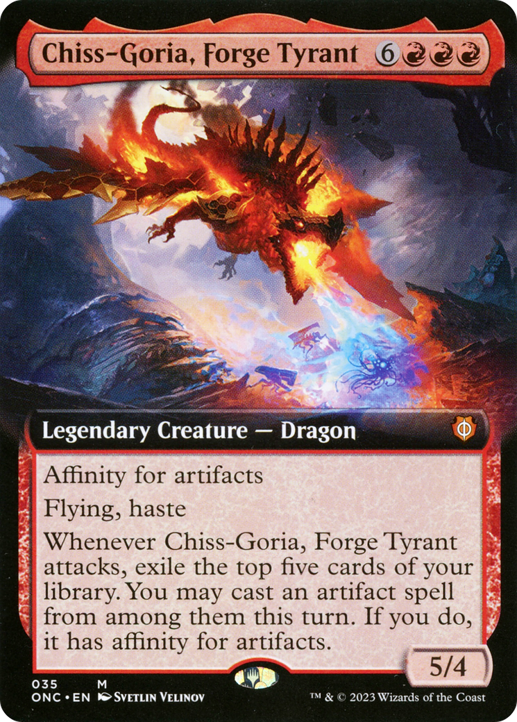 Chiss-Goria, Forge Tyrant (Extended Art) [Phyrexia: All Will Be One Commander] | L.A. Mood Comics and Games