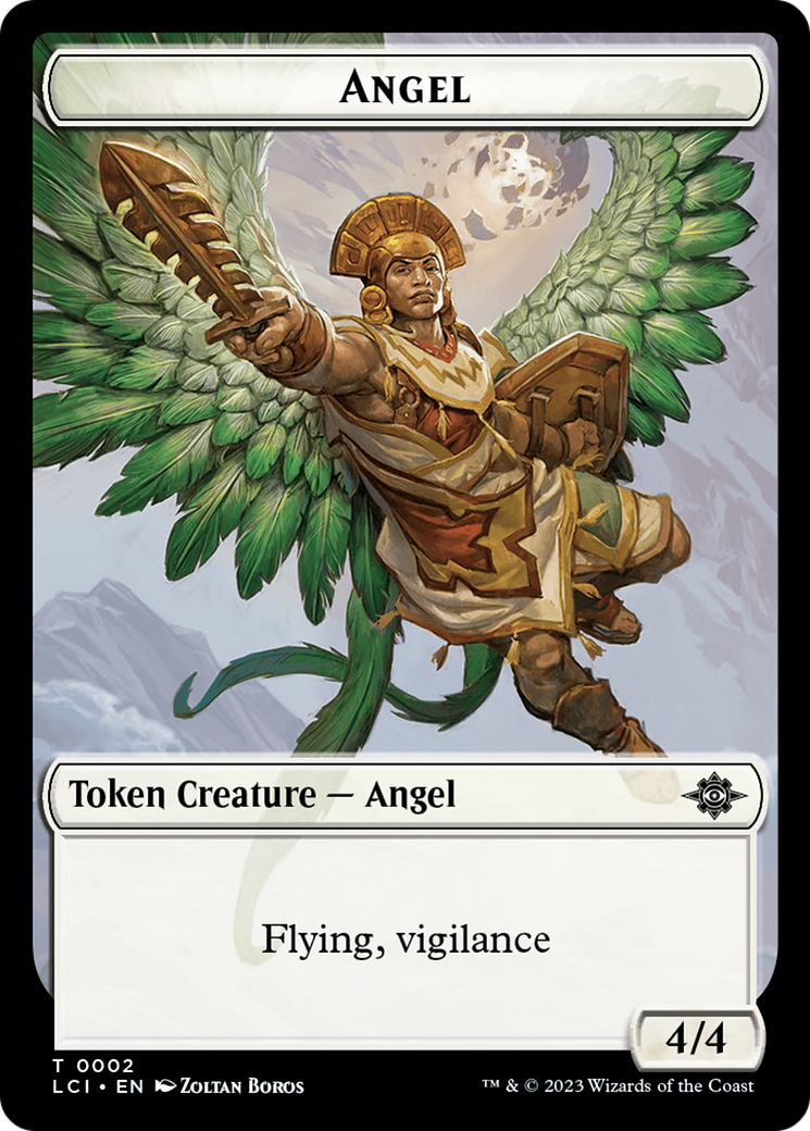 Angel Token [The Lost Caverns of Ixalan Tokens] | L.A. Mood Comics and Games