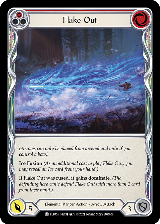 Flake Out (Red) [ELE056] (Tales of Aria)  1st Edition Rainbow Foil | L.A. Mood Comics and Games