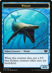 Whale // Zombie (011/036) Double-Sided Token [Commander 2014 Tokens] | L.A. Mood Comics and Games