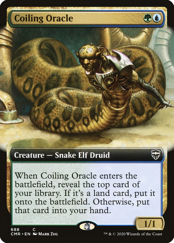 Coiling Oracle (Extended Art) [Commander Legends] | L.A. Mood Comics and Games