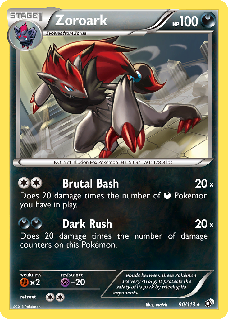 Zoroark (90/113) [Black & White: Legendary Treasures] | L.A. Mood Comics and Games