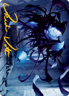 Spectral Adversary Art Card (Gold-Stamped Signature) [Innistrad: Midnight Hunt Art Series] | L.A. Mood Comics and Games