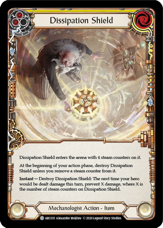 Dissipation Shield [U-ARC035] (Arcane Rising Unlimited)  Unlimited Rainbow Foil | L.A. Mood Comics and Games