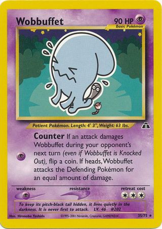 Wobbuffet (35/75) [Neo Discovery Unlimited] | L.A. Mood Comics and Games