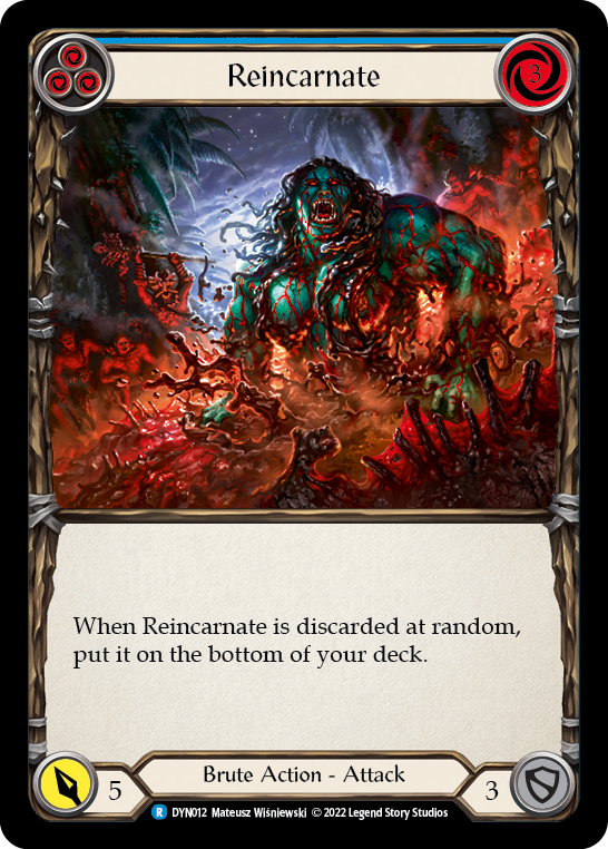 Reincarnate (Blue) [DYN012] (Dynasty)  Rainbow Foil | L.A. Mood Comics and Games