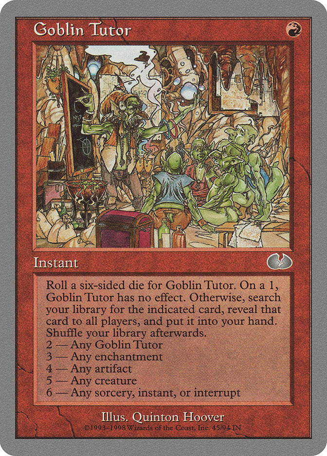 Goblin Tutor [Unglued] | L.A. Mood Comics and Games
