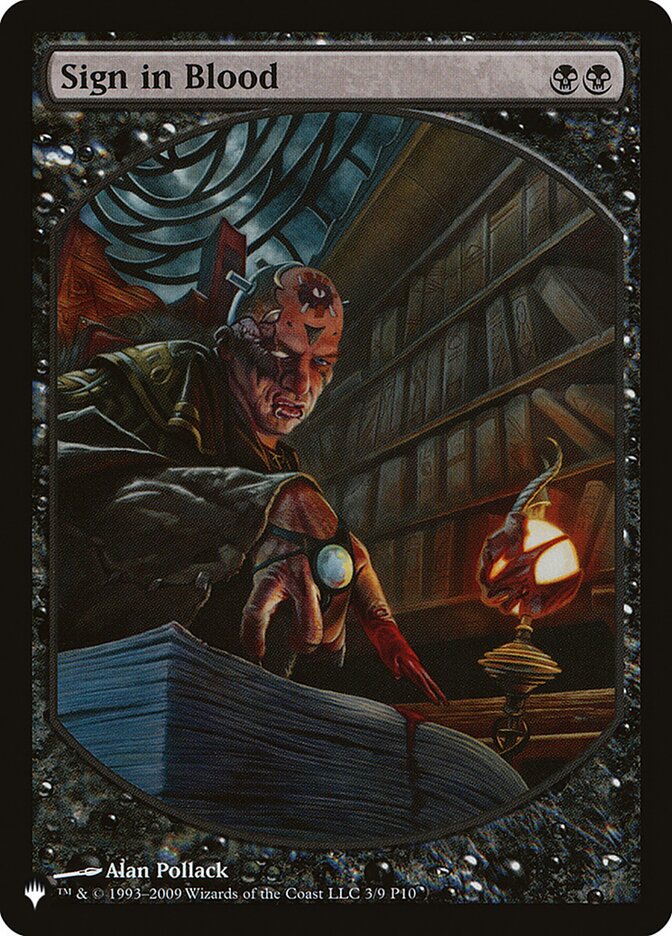 Sign in Blood [The List] | L.A. Mood Comics and Games