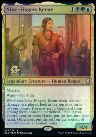 Nine-Fingers Keene [Commander Legends: Battle for Baldur's Gate Prerelease Promos] | L.A. Mood Comics and Games