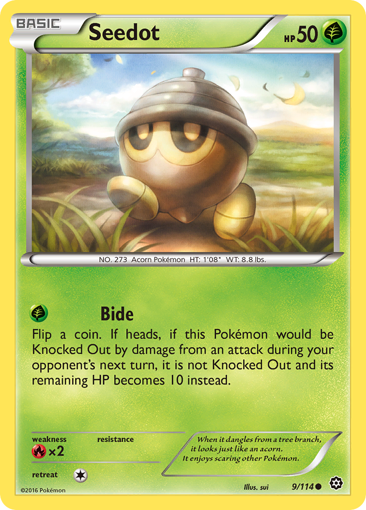 Seedot (9/114) [XY: Steam Siege] | L.A. Mood Comics and Games