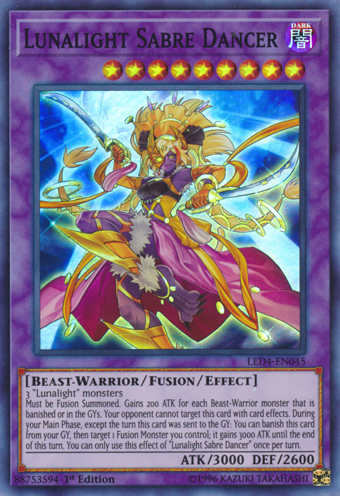 Lunalight Sabre Dancer [LED4-EN045] Super Rare | L.A. Mood Comics and Games