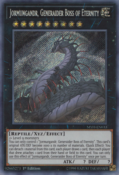 Jormungandr, Generaider Boss of Eternity [MYFI-EN033] Secret Rare | L.A. Mood Comics and Games