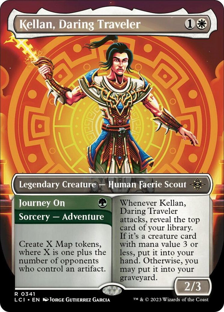 Kellan, Daring Traveler (Borderless) [The Lost Caverns of Ixalan] | L.A. Mood Comics and Games