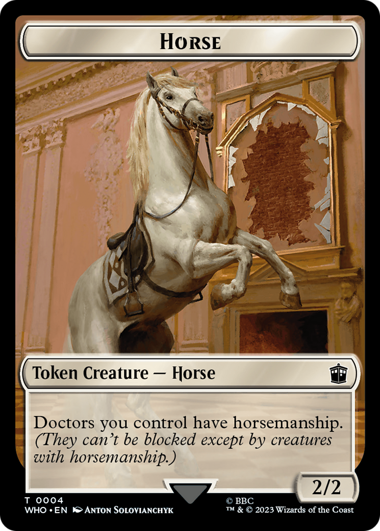 Horse // Soldier Double-Sided Token [Doctor Who Tokens] | L.A. Mood Comics and Games