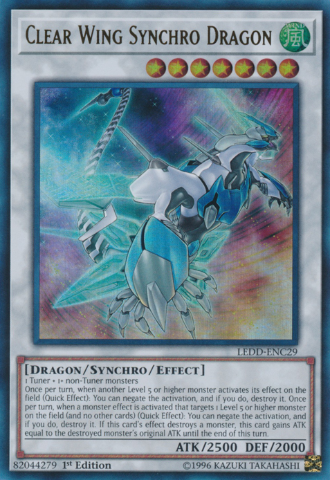 Clear Wing Synchro Dragon [LEDD-ENC29] Ultra Rare | L.A. Mood Comics and Games