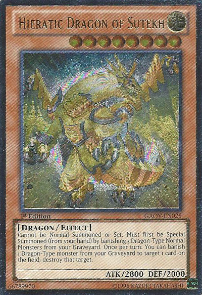 Hieratic Dragon of Sutekh [GAOV-EN025] Ultimate Rare | L.A. Mood Comics and Games