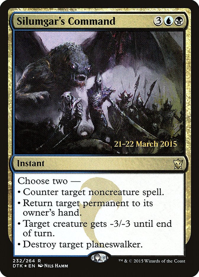 Silumgar's Command [Dragons of Tarkir Prerelease Promos] | L.A. Mood Comics and Games