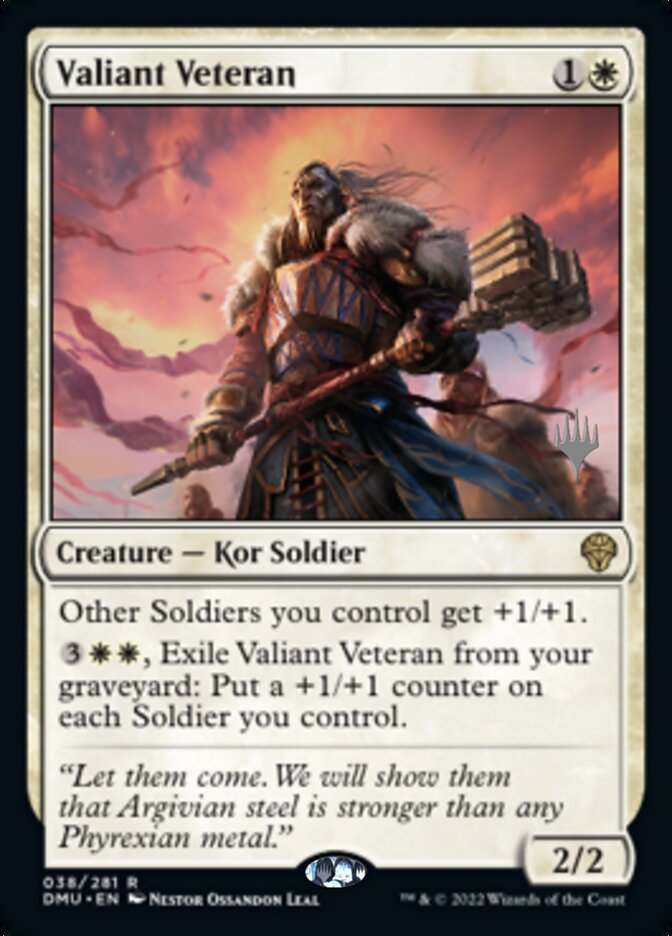 Valiant Veteran (Promo Pack) [Dominaria United Promos] | L.A. Mood Comics and Games