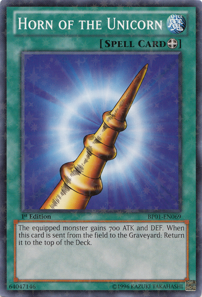 Horn of the Unicorn [BP01-EN069] Starfoil Rare | L.A. Mood Comics and Games