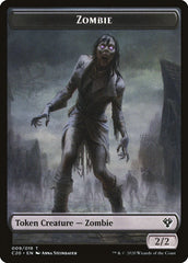 Human Soldier (003) // Zombie Double-Sided Token [Commander 2020 Tokens] | L.A. Mood Comics and Games