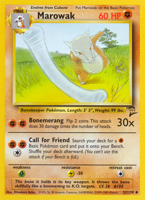 Marowak (52/130) [Base Set 2] | L.A. Mood Comics and Games