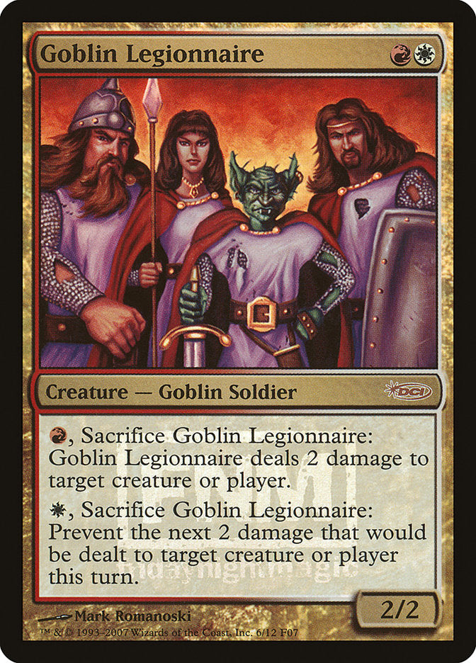 Goblin Legionnaire [Friday Night Magic 2007] | L.A. Mood Comics and Games
