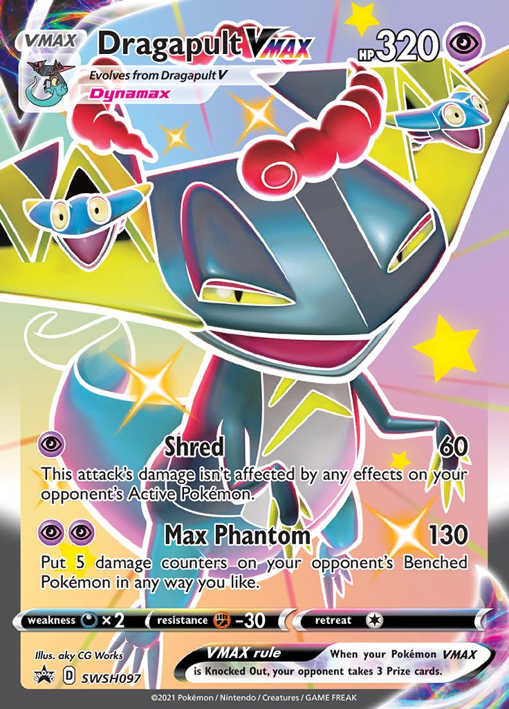 Dragapult VMAX (SWSH097) (Jumbo Card) [Sword & Shield: Black Star Promos] | L.A. Mood Comics and Games