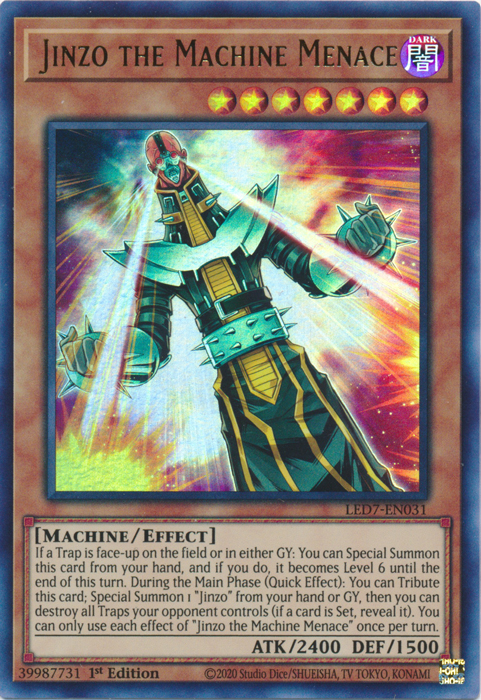 Jinzo the Machine Menace [LED7-EN031] Ultra Rare | L.A. Mood Comics and Games