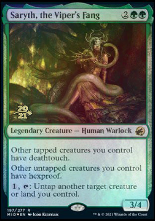 Saryth, the Viper's Fang [Innistrad: Midnight Hunt Prerelease Promos] | L.A. Mood Comics and Games