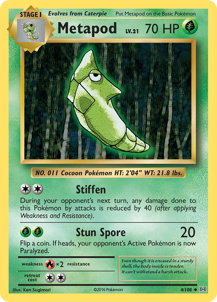 Metapod (4/108) [XY: Evolutions] | L.A. Mood Comics and Games