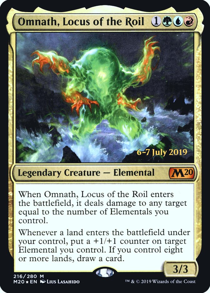 Omnath, Locus of the Roil [Core Set 2020 Prerelease Promos] | L.A. Mood Comics and Games