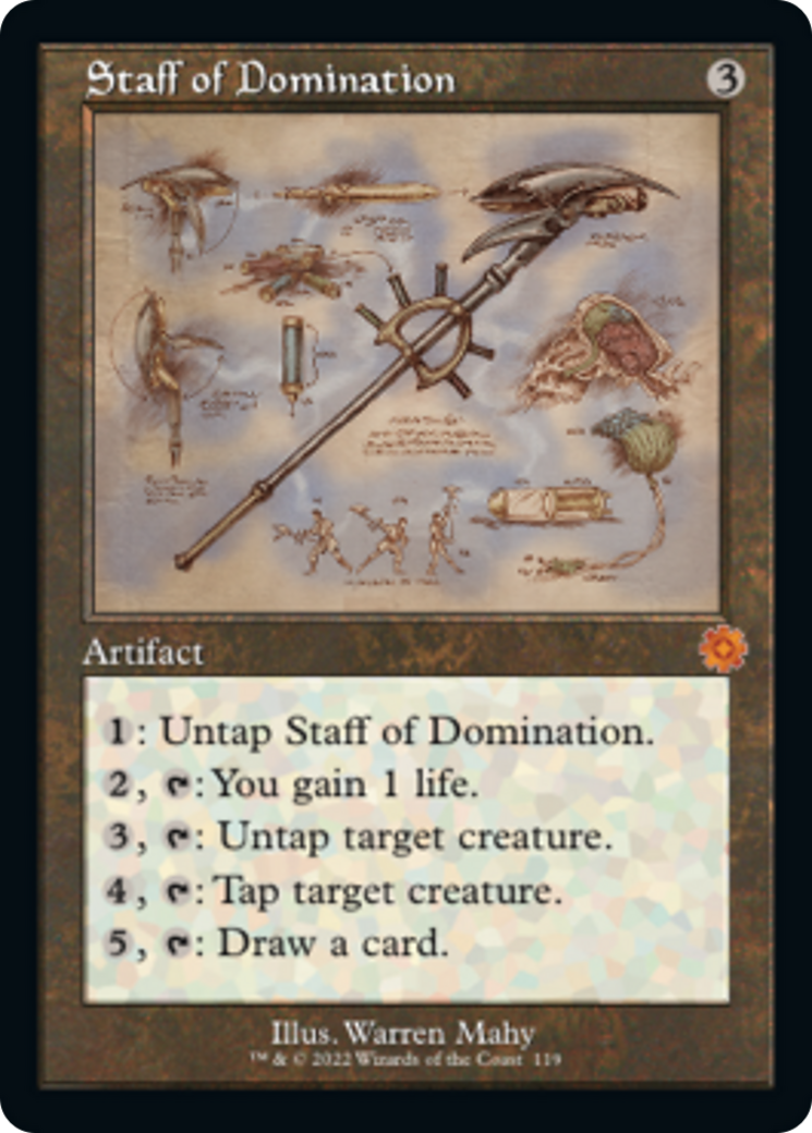 Staff of Domination (Retro Schematic) [The Brothers' War Retro Artifacts] | L.A. Mood Comics and Games