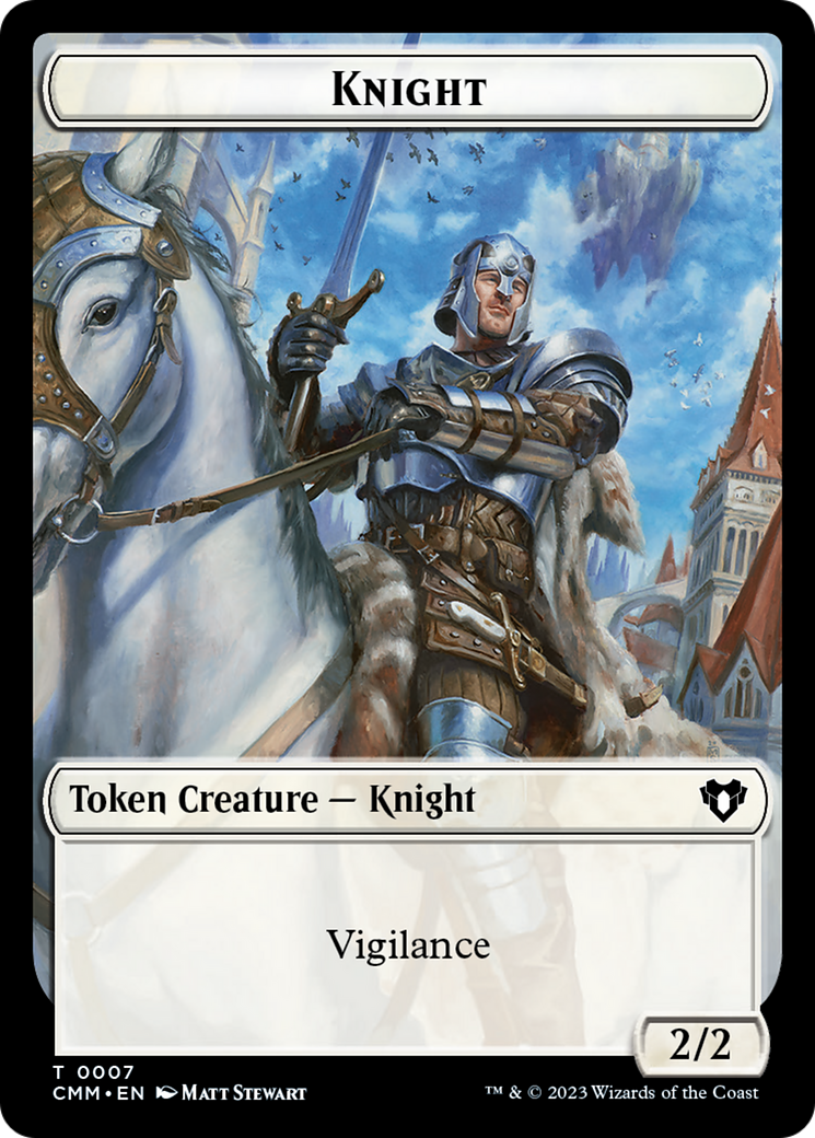 Human Soldier // Knight Double-Sided Token [Commander Masters Tokens] | L.A. Mood Comics and Games