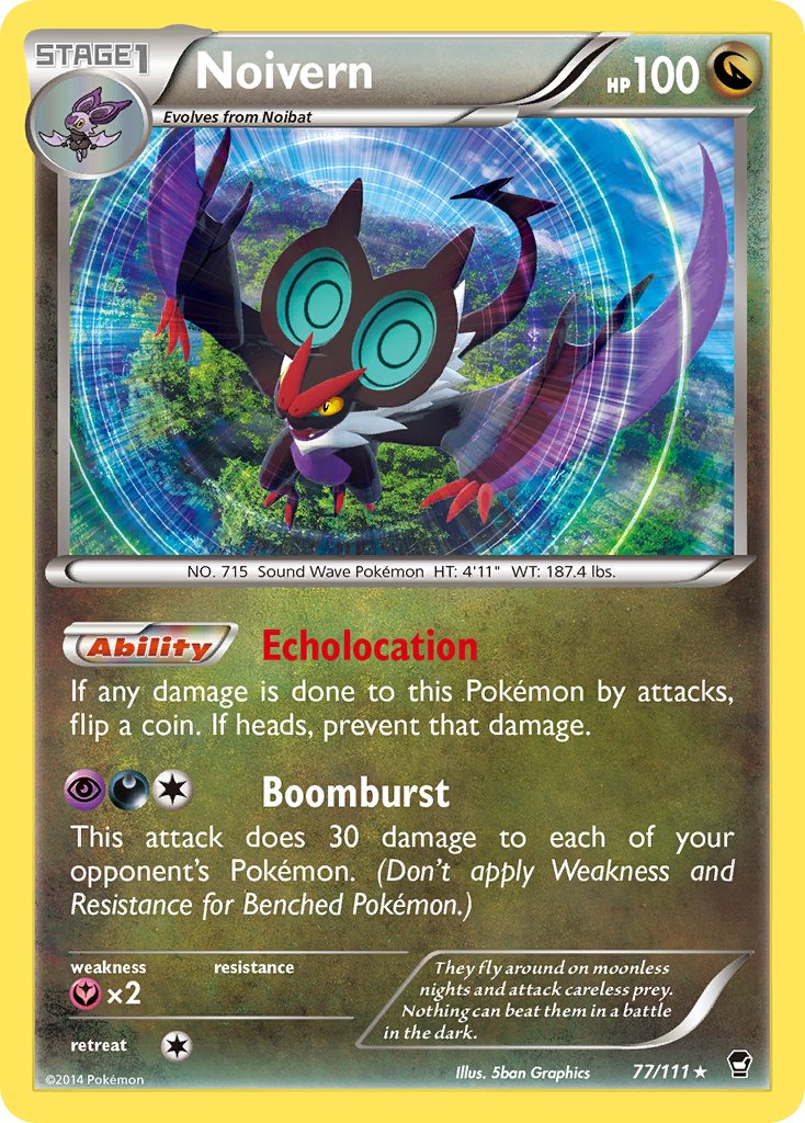 Noivern (77/111) (Cosmos Holo) (Blister Exclusive) [XY: Furious Fists] | L.A. Mood Comics and Games