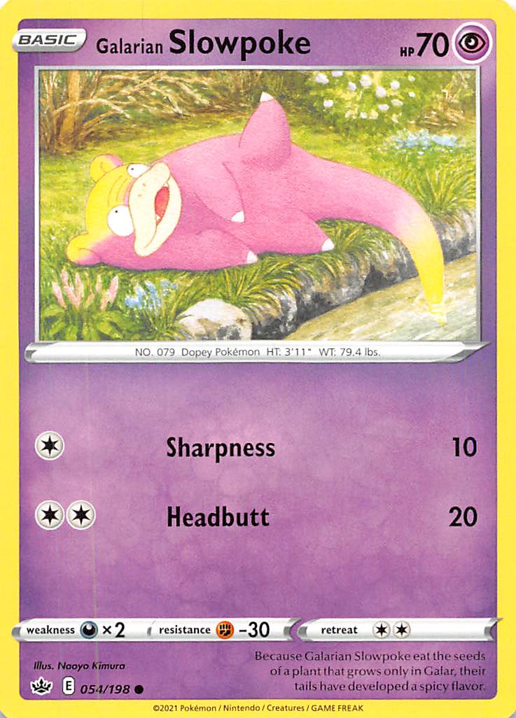 Galarian Slowpoke (054/198) [Sword & Shield: Chilling Reign] | L.A. Mood Comics and Games