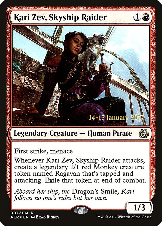 Kari Zev, Skyship Raider [Aether Revolt Prerelease Promos] | L.A. Mood Comics and Games