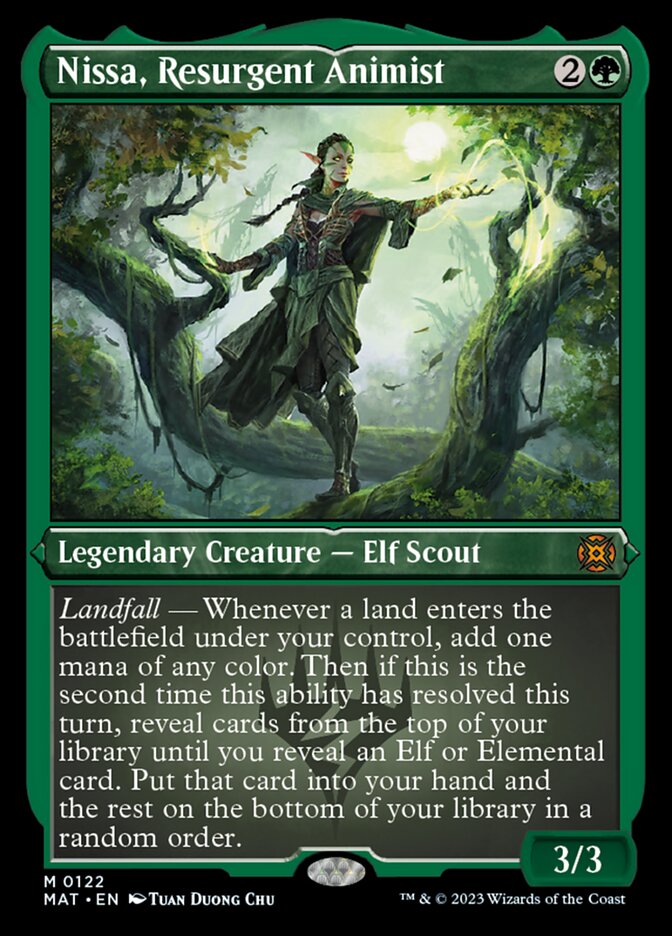 Nissa, Resurgent Animist (Foil Etched) [March of the Machine: The Aftermath] | L.A. Mood Comics and Games
