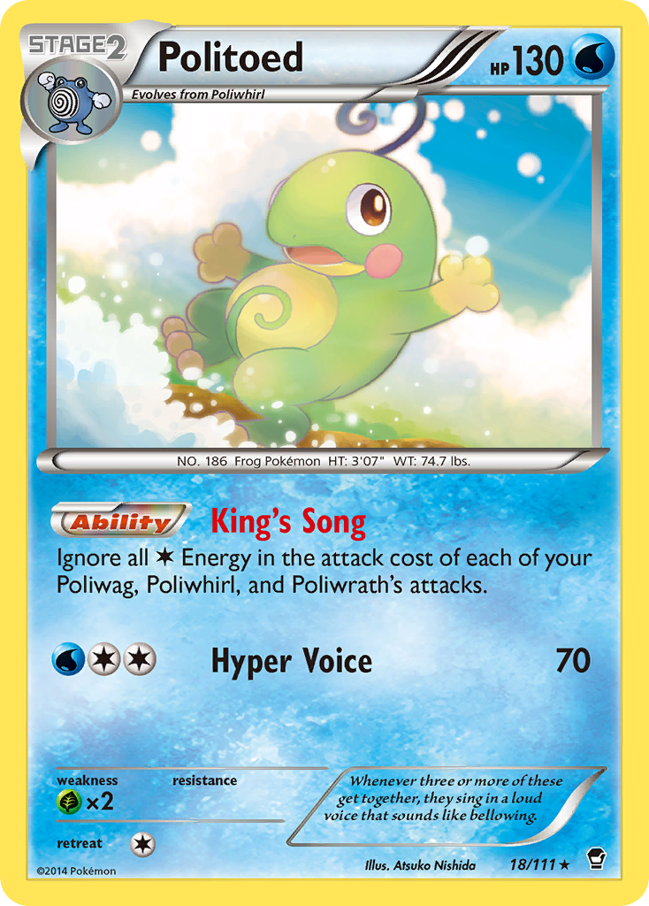 Politoed (18/111) [XY: Furious Fists] | L.A. Mood Comics and Games