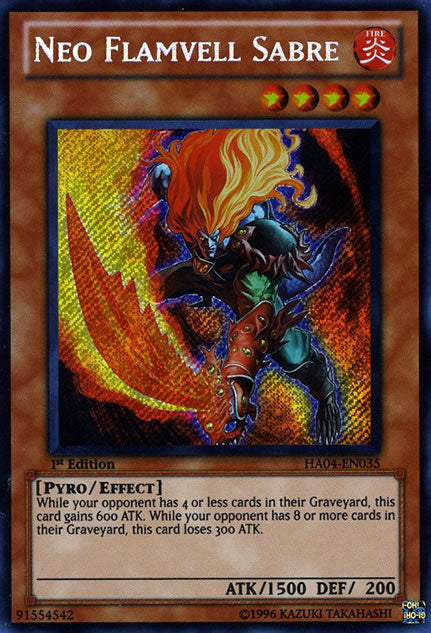 Neo Flamvell Sabre [HA04-EN035] Secret Rare | L.A. Mood Comics and Games