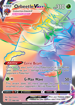Orbeetle VMAX (186/185) [Sword & Shield: Vivid Voltage] | L.A. Mood Comics and Games